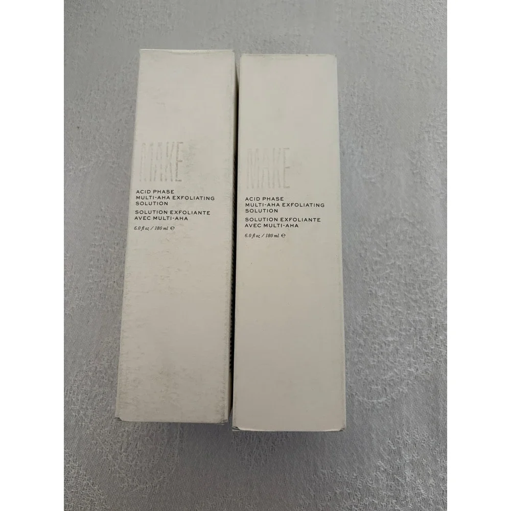 MAKE Beauty Acid Phase Multi AHA Exfoliating Solution - 6.0 fl oz - Lot of 2